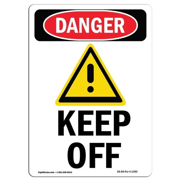 Safety Sign, OSHA Danger, 24